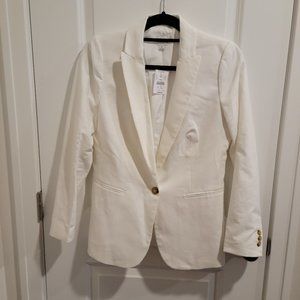 NWT Size 4 J Crew Off-White Blazer